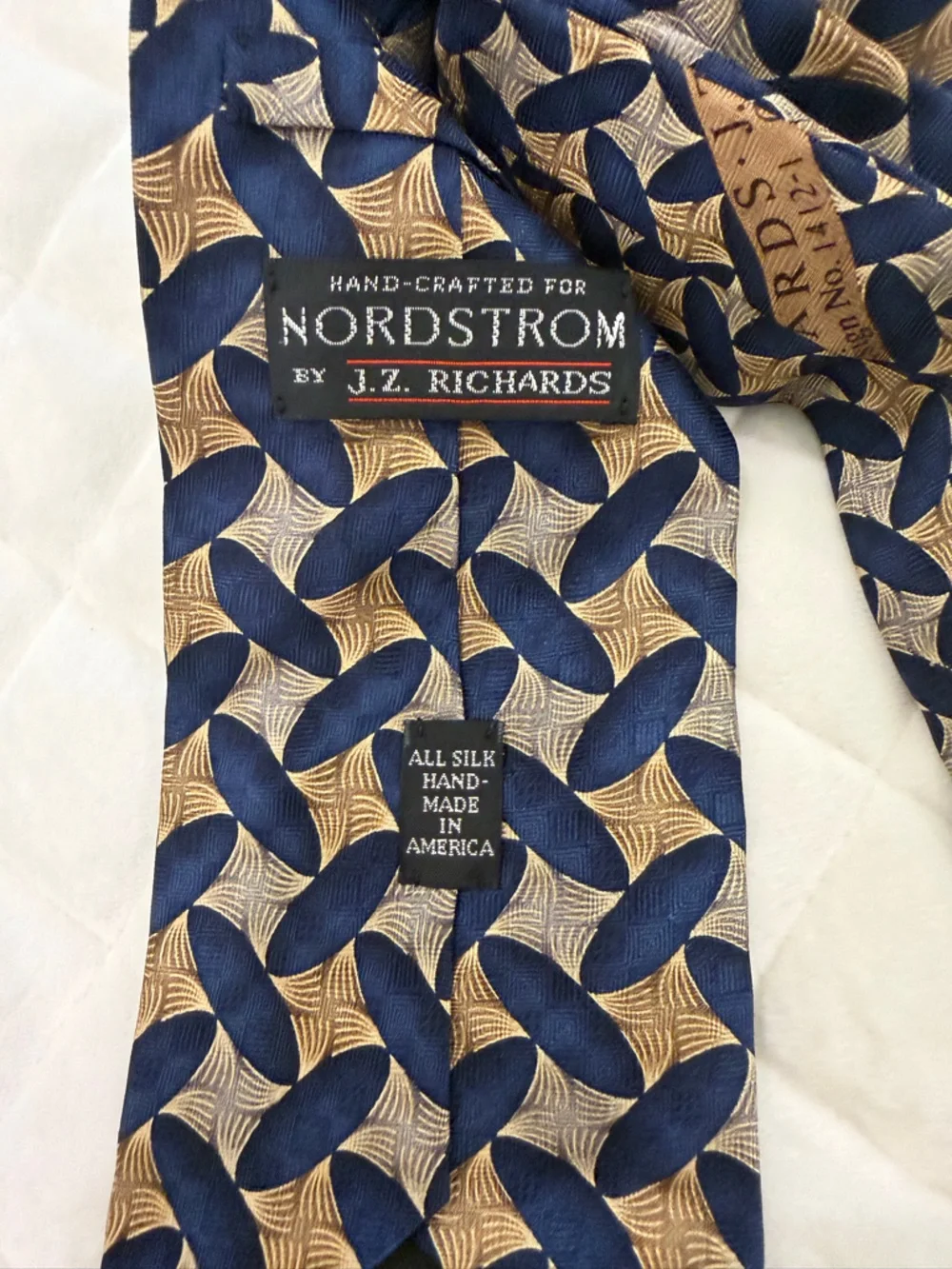 J Z Richards Nordstrom Men Vintage Silk Necktie Tie Designer Accessory Work